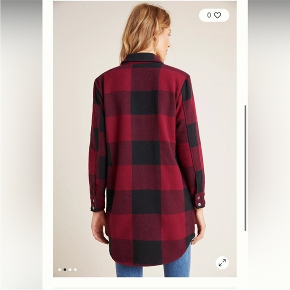 Anthropologie BB Dakota Flannel Jacket Size Small. - Picture 4 of 10
